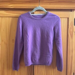 Edinburgh Woollen Mill EWM 100% Cashmere Purple Sweater